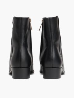 Leather Ankle Boot — Black 4