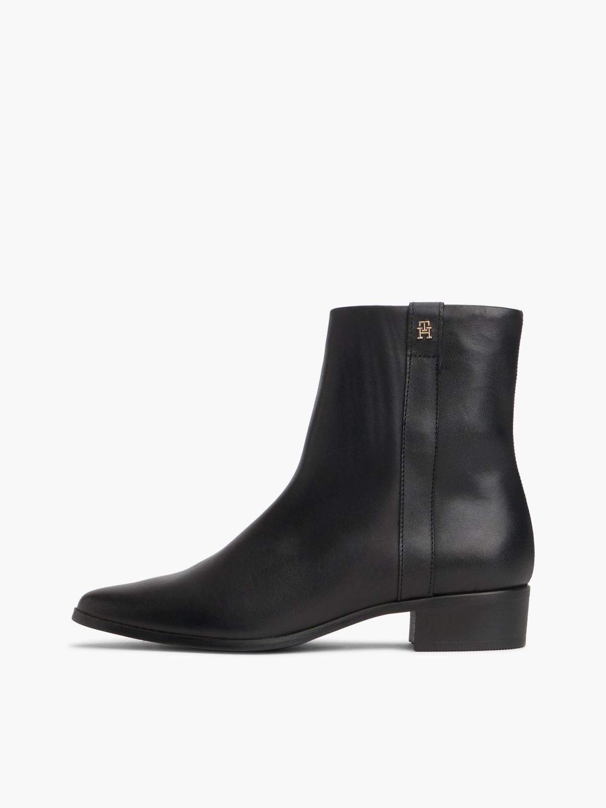 Leather Ankle Boot — Black