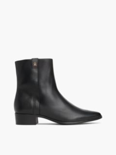 Leather Ankle Boot — Black 1