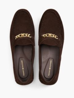 Chain-Link Suede Loafer — Legacy Brown 3