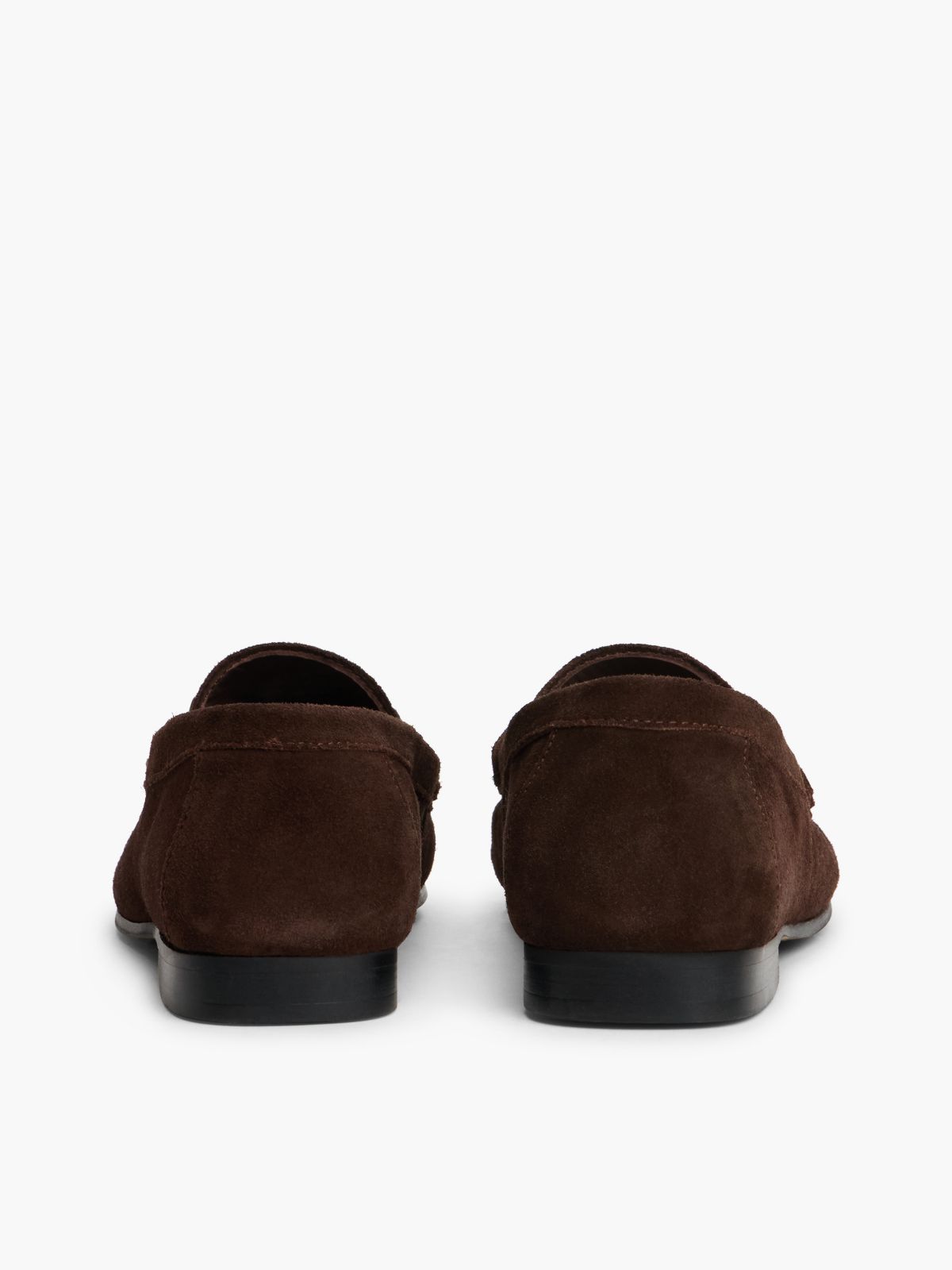 Chain-Link Suede Loafer — Legacy Brown