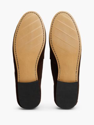 Женские туфли Tommy Hilfiger Chain-Link Suede Loafer, цвет: Коричневый — фото 5