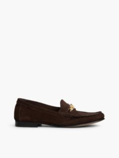 Chain-Link Suede Loafer — Legacy Brown 1