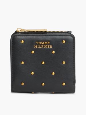 Женский кошелёк Tommy Hilfiger Studded Medium Slim, цвет: Чёрный — фото 1