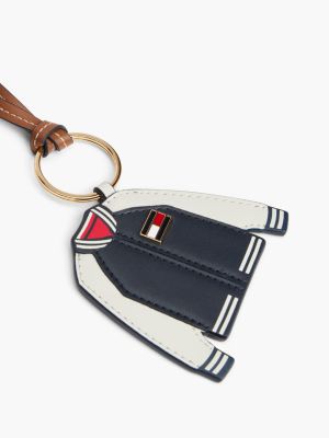 Женский брелок Tommy Hilfiger Mini Varsity Jacket Bag Charm, цвет: Тёмно-синий разноцветный — фото 3
