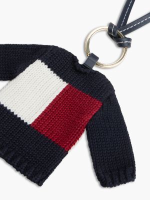 Женский брелок Tommy Hilfiger Mini Flag Logo Sweater Bag Charm, цвет: Тёмно-синий — фото 3