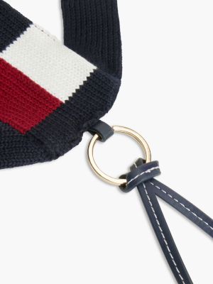 Женский брелок Tommy Hilfiger Mini Flag Logo Sweater Bag Charm, цвет: Тёмно-синий — фото 4