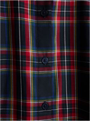 Женское платье Tommy Hilfiger Belted Tartan Midi Shirtdress, цвет: Тёмно-синий — фото 6